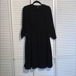 Torrid Black Half Buttoned Shirt Dress